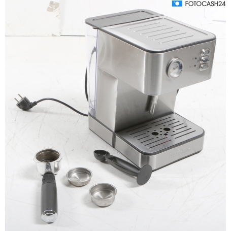 Profi Cook PC-ES 1209 Siebträgermaschine Espressomaschine 1,8 Liter 850 Watt Edelstahl (287466)