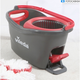 Vileda Turbo EasyWring & Clean Wischmop Komplett Set Wischkopf Teleskopstiel (287985)