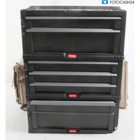 Keter Werkzeugwagen mit 7 Schubladen Schwarz (283206)