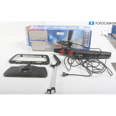 Vileda Steam Plus XXL Boden-Dampfreiniger Nasssauger Wischer Trockner 0,4 Liter 1550W schwarz (287265)