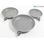 Ballarini Click & Cook Gratinium Pfannenset, 3-teilig, anthrazit/dunkelgrau (287386)