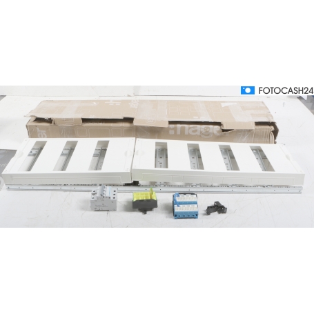 Hager ZU37XS Verteilerfeld, univers Z, Höhe 1050mm, 7-reihig, 1-feldig, PE/N senkrecht (287704)