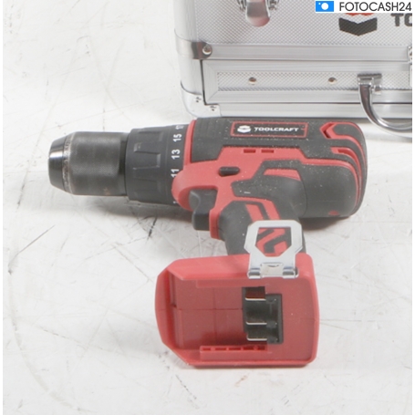 Toolcraft ASS-KA118 TAWB-200 Akku-Schlagbohrschrauber Bohrmaschine 20V 2,0Ah Akku Koffer schwarz rot (288688)