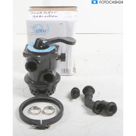 Oku Obermaier - 6-Wege-Top-Mount-Ventil Komplettset für oku eco und Bali Filterbehälter (288772)