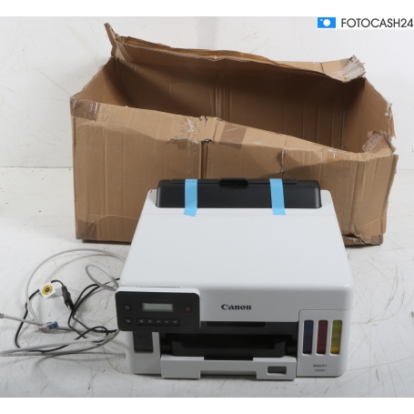 Canon Maxify GX5050 Farb-Tintenstrahl-Drucker Tintentank-System nachfüllbar Duplex WLAN LAN weiß (288906)