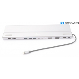 Renkforce RF-DKS-902 Notebook Dockingstation integrierter Kartenleser USB-C grau (287610)