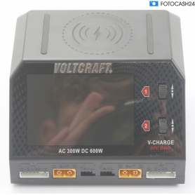VOLTCRAFT V-Charge 600 DUO 3,5" Multifunktionsladegerät Modellbau-Ladegerät PC-Verbindung 16A schwarz (287878)