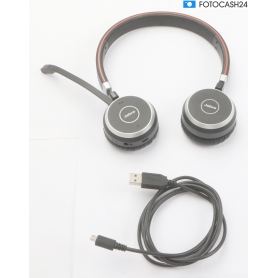 Jabra Evolve 65 Second Edition Headset MS Teams Telefon On Ear Bluetooth Funk Stereo Noise Cancelling schwarz (287890)