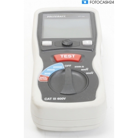 VOLTCRAFT ET-02 digitales Erdungsmessgerät Erdwiderstandsmessgerät CAT III 600V (287839)