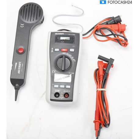 VOLTCRAFT LSG-4 Leitungssucher Leitungsfinder Multimeter CAT III 600 V grau (288984)