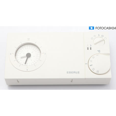 Eberle EASY3SW Raumthermostat Uhrenthermostat Wochenprogramm 230V weiß (289126)