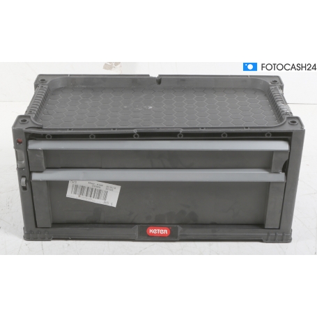 Keter Werkzeugwagen mit 2 Schubladen Schwarz (289167)