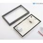 LCD Außenwandleuchte, mit Bewegungsmelder, E27, 13 Watt, graphit/edelstahl (039SEN) (248086)