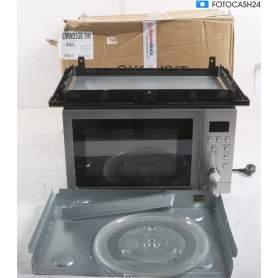 Exquisit EMW 2539 HI Kombi-Mikrowelle einbaufähig 51,5cm breit 25 Liter 900 Watt Auftauen Heißluft Edelstahl (287661)