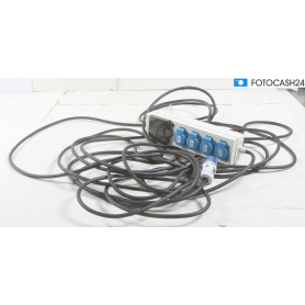 Pro Plus CEE-Mehrfachstecker auf 3xSchuko und 2xUSB, mit MCCB und RCD, 20m (287695)