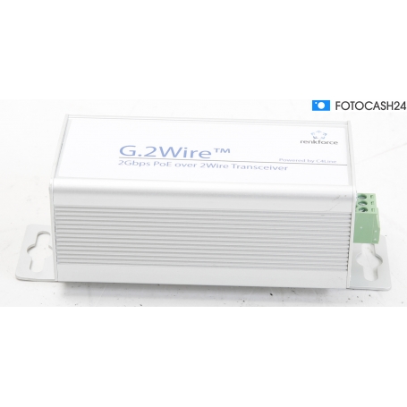 Renkforce RF-5230760 Netzwerkverlängerung 2-Draht 2000MBit/s PoE-Funktion 500m Reichweite silber (289262)