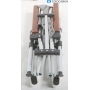 Holiday Travel Joplin Faltstuhl mit Holzarmlehne, grau/braun (289306)