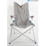 Holiday Travel Joplin Faltstuhl mit Holzarmlehne, grau/braun (289306)