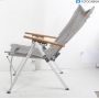 Holiday Travel Joplin Faltstuhl mit Holzarmlehne, grau/braun (289306)