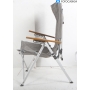 Holiday Travel Joplin Faltstuhl mit Holzarmlehne, grau/braun (289308)