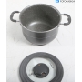 Brunner Pirate NG 7+1 Kochtopfset Camping-Topfset Pfanne Ø20cm Outdoor Wohnwagen schwarz (289343)