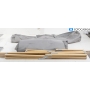 Holiday Travel Lounge Faltsessel Campingsessel Gartenstuhl Klappsessel Terrasse Bambus-Gestell grau (289363)