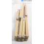 Holiday Travel Lounge Faltsessel Campingsessel Gartenstuhl Klappsessel Terrasse Bambus-Gestell grau (289363)