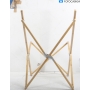 Holiday Travel Lounge Faltsessel Campingsessel Gartenstuhl Klappsessel Terrasse Bambus-Gestell grau (289363)