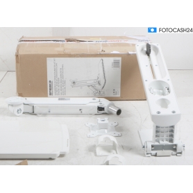 SpeaKa Professional SP-MM-950 17-35" Monitor-Wandhalterung Tastaturablage 2x Scanner-Halterung übereinander weiß (289381)