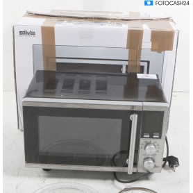 Silva Schneider EBM-G 880E Einbau-Mikrowelle 17 Liter 45,2cm breit 700 Watt Grillfunktion Edelstahl (289402)