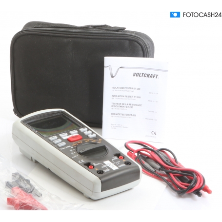 VOLTCRAFT ET-200 Isolationsmessgerät Isolationstester 50/100/250/500/1000V (289694)