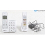 Geemarc Mobility Pack schnurloses Telefon analog Anrufbeantworter Freisprechen weiß (289887)