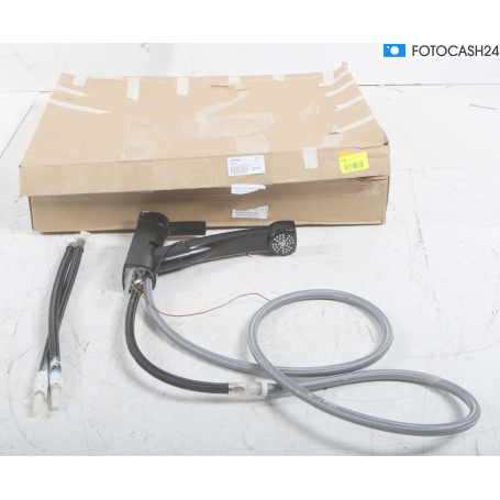 Comet Capri Einhebelmischer mit Dusche Picchina Ø 33mm Nylonflexschläuche Mikroschalter mattschwarz (289895)