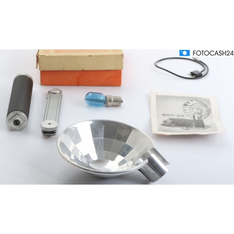 Boy-Co Blitzleuchte mit Kabel, Sucherfuß und Reflektor (287202)