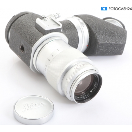 Leica Leitz Winkel Repro Sucher mit Hektor 4,5/135 Objektiv (288803)