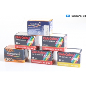OEM Diverse 35 mm Filme (6 Stück) - abgelaufen: ClubColor - Paradies (290104)