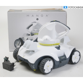 Kokido Manga Pool-Roboter Akku-Poolsauger Poolreiniger Bodensauger Pools bis Ø 7,3m weiß schwarz (268780)