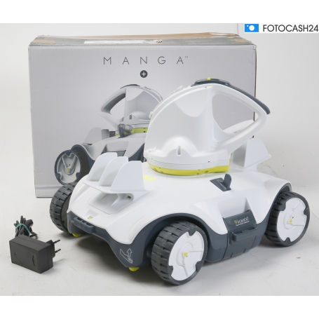 Kokido Manga Pool-Roboter Akku-Poolsauger Poolreiniger Bodensauger Pools bis Ø 7,3m weiß schwarz (268780)
