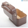 Koffer Retro Leder Koffer ca. 24x17x16 cm Braun (287234)