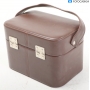 Koffer Retro Leder Koffer ca. 24x17x16 cm Braun (287234)