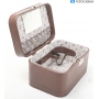 Koffer Retro Leder Koffer ca. 31x18x22 cm Braun (287235)
