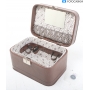 Koffer Retro Leder Koffer ca. 31x18x22 cm Braun (287235)