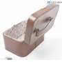 Koffer Retro Leder Koffer ca. 31x18x22 cm Braun (287235)