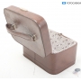 Koffer Retro Leder Koffer ca. 31x18x22 cm Braun (287235)