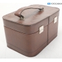Koffer Retro Leder Koffer ca. 31x18x22 cm Braun (287235)