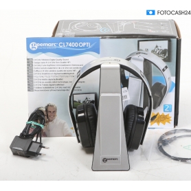 Geemarc CL7400 OPTI In Ear Kopfhörer Over Ear Headset TV Funk 125dB 1,4GHz grau (289213)