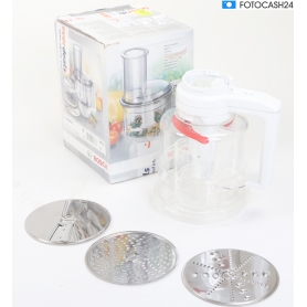 Bosch MUZ6MM3 Schnitzelwerk Scheibenmesser Schlagmesser Küchenmaschinen-Zubehör weiß transparent (289301)