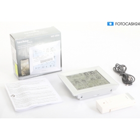 Technoline WD2000 Satelliten Wetterstation mit Außensensor Luftdruck Wettervorhersage silber (289682)