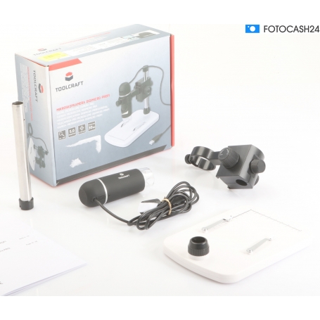 TOOLCRAFT TO-5139594 USB-Mikroskop Digital-Mikroskop 5MP Vergrößerung 150x schwarz (289691)