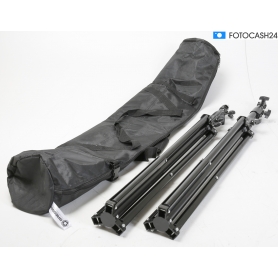 Bresser 2x Lampenstative ca. 220 cm Studio Blitz Stativ 2 Stück in Tasche (289854)